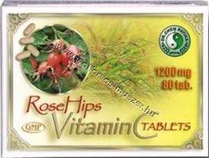 Gyógytabletta C-vitamin 80 db 1200 mg csipkebogyóval