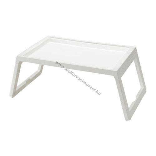 Ágyasztal tálcás műanyag 56x36x26 cm összecsukható