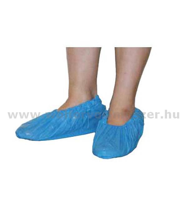 Cipővédő polietilén 0.070 mm kék   100 db