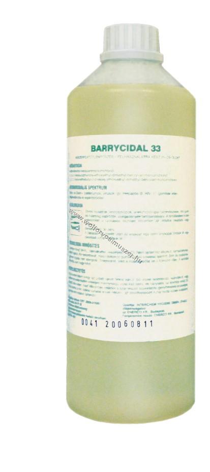 Fertőtlenítő BARRYCIDAL 33  1000 ml műszer