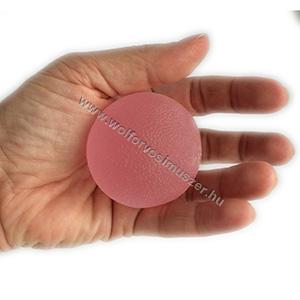 Fizikoterápiás kézerősítő labda QMED 5 cm extra lágy rózsa