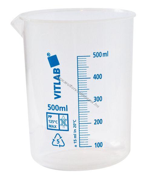 Mérőpohár műanyag  100 ml-es, kék 213-1708