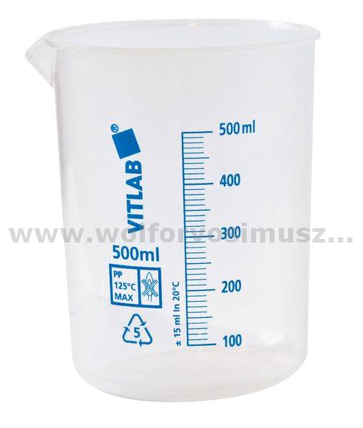 Mérőpohár műanyag  500 ml-es, kék 213-1712