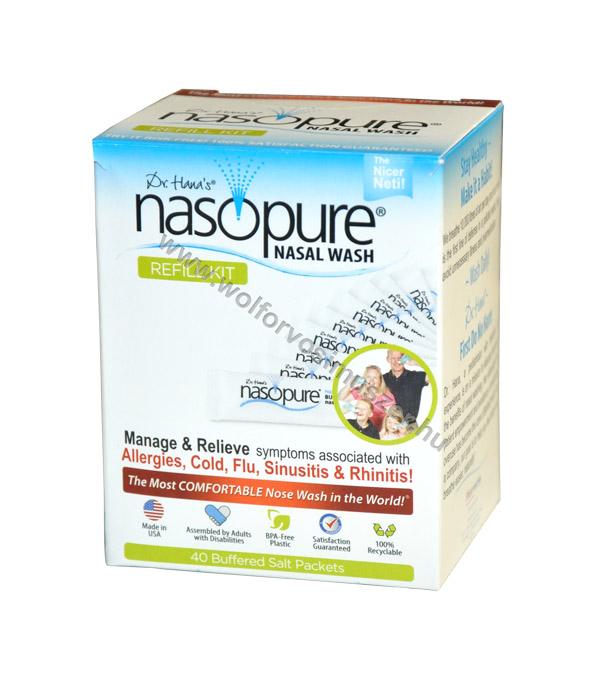 Orröblítő NASOPURE-hoz utántöltő só 40 adag  NASO 003