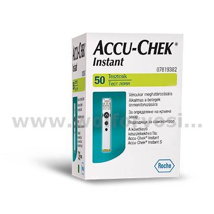 Vércukormérőhöz tesztcsík Accu-Chek Instant  50 db