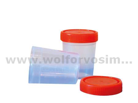 Vizeletes pohár csavaros tetővel 120 ml steril   - 1/ 250 db  - 25035 