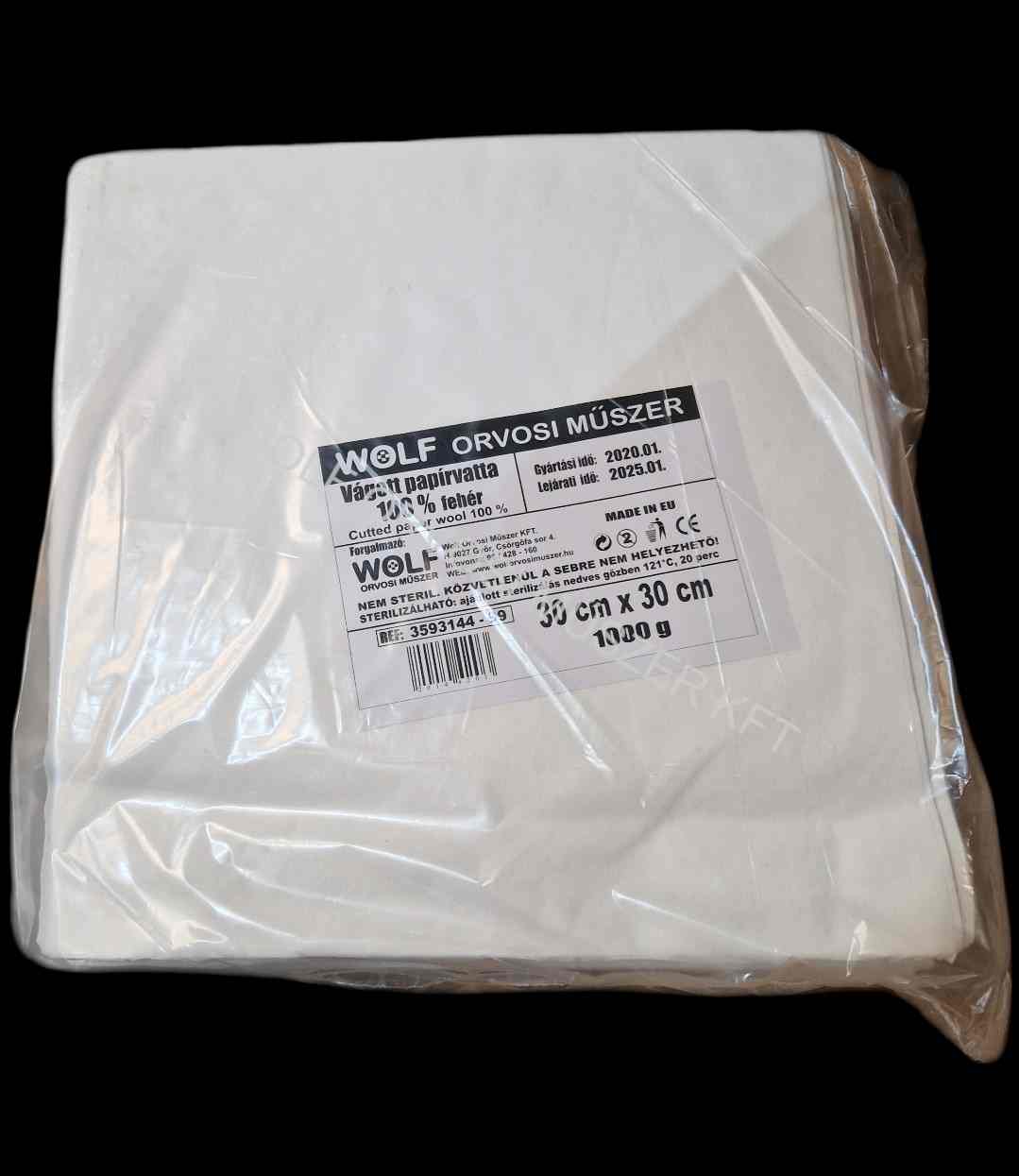Vatta papír WOLF 100%  500 g-os 30 cm x 30 cm