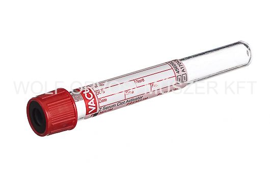 Vérvételi cső Vacuette piros    6,0 ml     50db szérumcső 456092